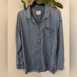 American Eagle Outfitters Oversized Button Down Shirt